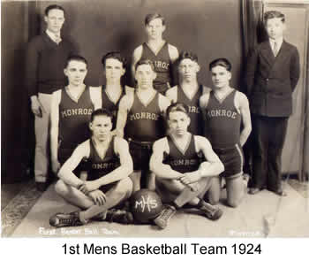 monroe high schoo basketball 1925